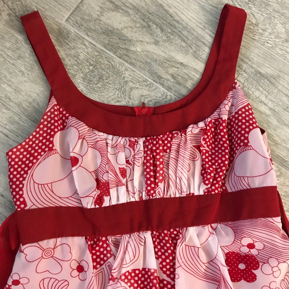 Red and white Retro 60s dress - Picture 4 of 7